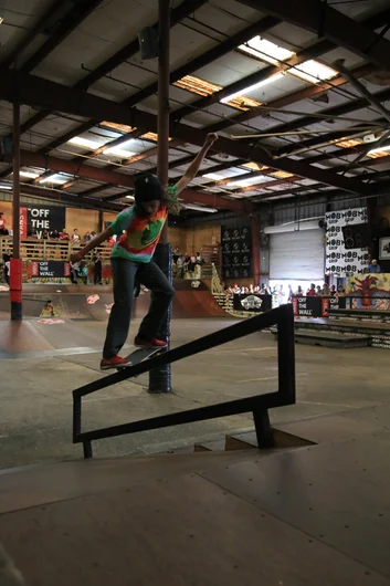 <!--coc2014-->
Tyson Peterson from The Park - BS 180 nosegrind.