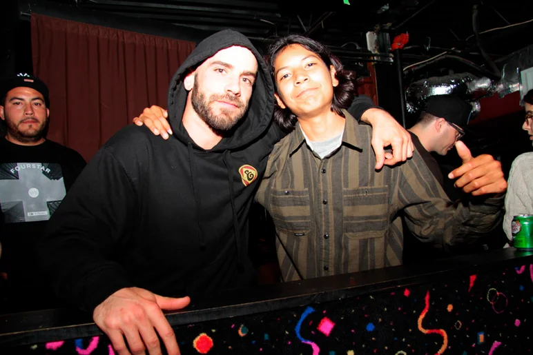 <!--pro14night2-->

Converse being represented proper with Zered Bassett and Louie Lopez backstage.