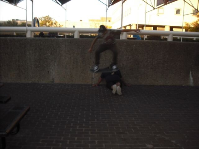 Dylan Perry with a legit bum ollie