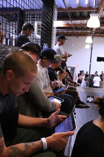 <!-- damnamvolcom14day2 -->

The level of skating today was amazing. With qualifiers over, the judges overlook the scores for the day in prep for announcing the results. Follow us @SPoTTampa for live updates tomorrow from the semis and finals and check right here at skateparkoftamapa.com for the results!