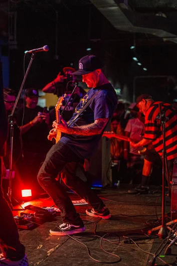 Stage full of equipment and a fresh pair of vans.


<!--tampapro22urethane-->