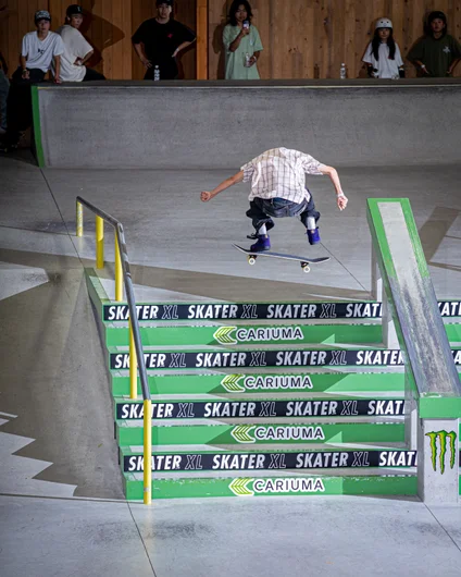 Then he back heels the set. This dude is all over the course!

<!--damnamjapan2023mensqualifiers-->