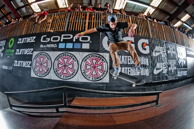 <!--ta14-sd-->

Look at the catch on this kickflip back lip by Marcus Sarsycki.
