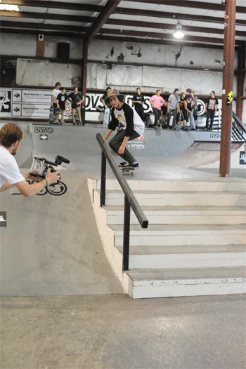 Ty Peterson is part of the ripping Canadian crew that was down here.  He's got frontside nosegrind 180 out every time.<!-- Damn Am Atlanta 2013 Presented by DVS -->