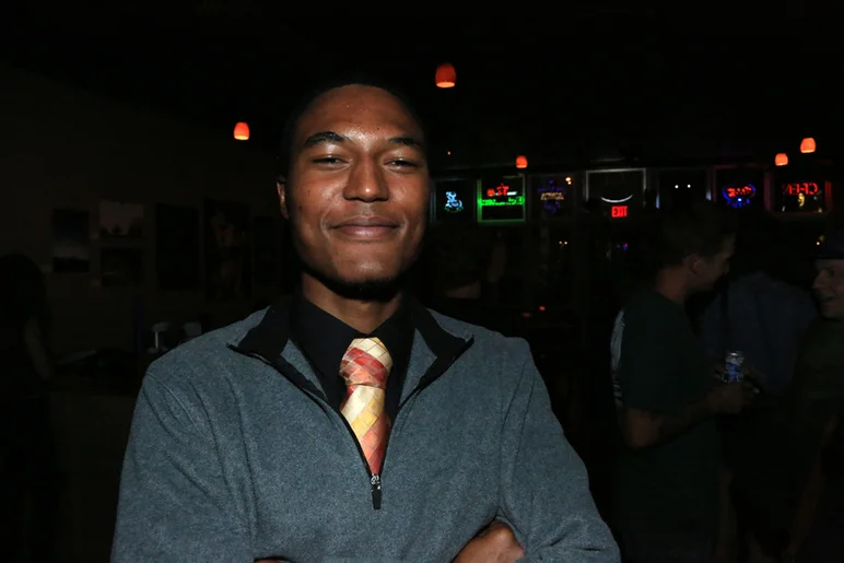 <!--orchard2014-->
James Cobb straight from his new job to the premiere. I can't wait to watch James kill it at the Berrics for Adidas Skate Copa in a few weeks.