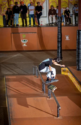 Sena Watanabe be Heelflippin’ this time into a Front Feeble.
<!--TampaAm21Qualifiers-->