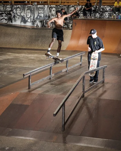 <!--btsb19-->

It took me 20 minutes just to Boardslide this rail last time. Kris probably could’ve landed 100 of these BS 5-0s in that amount of time…
