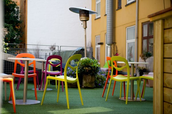 The patio at The Fox Hotel