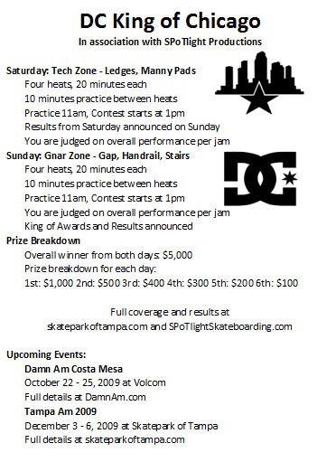DC's King of Chicago contest format details