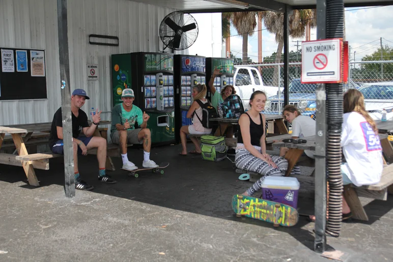 <!--skim17-->

Crew trying to catch some shade...it's hot out there.