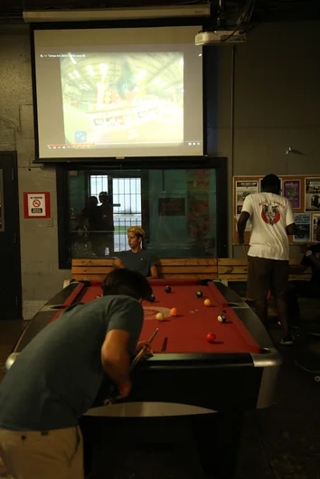 <!--cad16-->
Tampa Am videos playing throughout the park. This weekend's going to be crazy! 