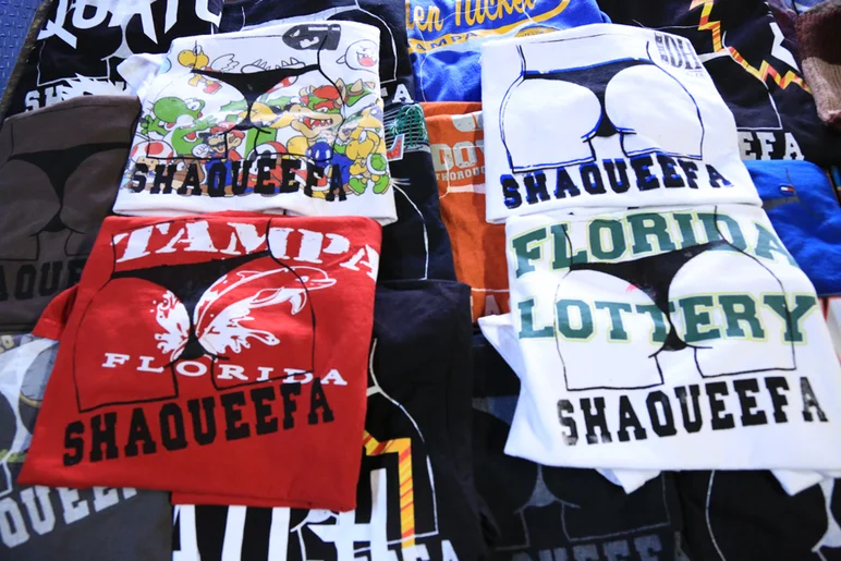 <!--shqv2-->

All Shaqueefa tees are one of a kind and screen printed by hand.