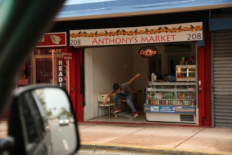<!-- MIAsummer2013 -->

Spotted this guy working on an Ollie out in front of his parents' market.