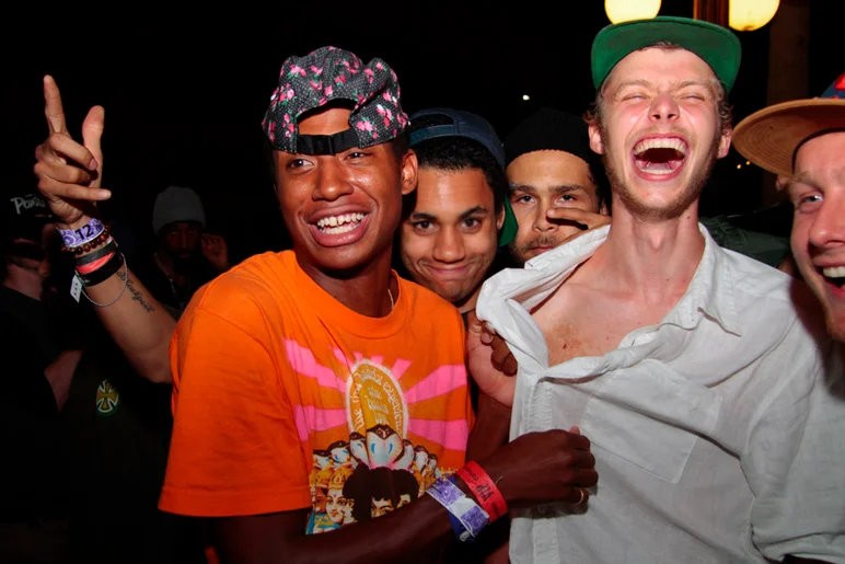 <!--pro14night2-->

Ishod is a show wherever he goes; believe it or not, he traded shirts here. He really wanted that orange Jimi Hendrix shirt.