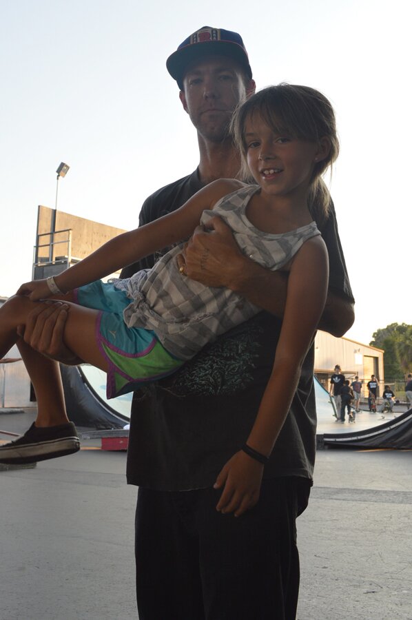 Andrew Reynolds with his Daughter Stella