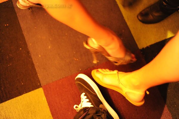Foot fetish in the dark