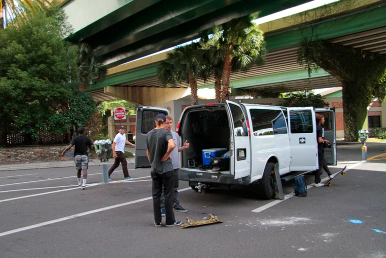 <!--exp115-->

After our Harvest Jam All Ages Contest, Dylan Witkin and Frankie Heck stayed around to go skate some Florida spots with the SPoT crew and film a spot life. So on Sunday we loaded up the van and headed to Orlando. We had a great crew and nothing could stop us, not even the cops.