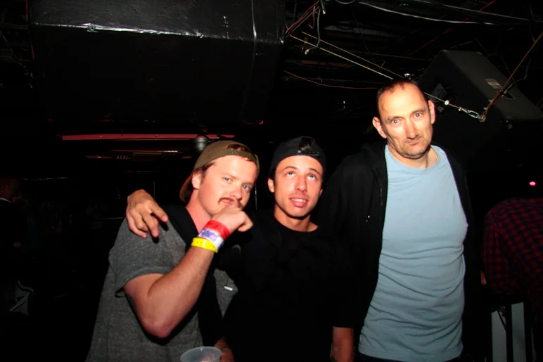 <!--pro14night2-->

Minds were definitely blown at this show. Luan Oliveira and Ian Deacon of Flip skateboards were two of them.