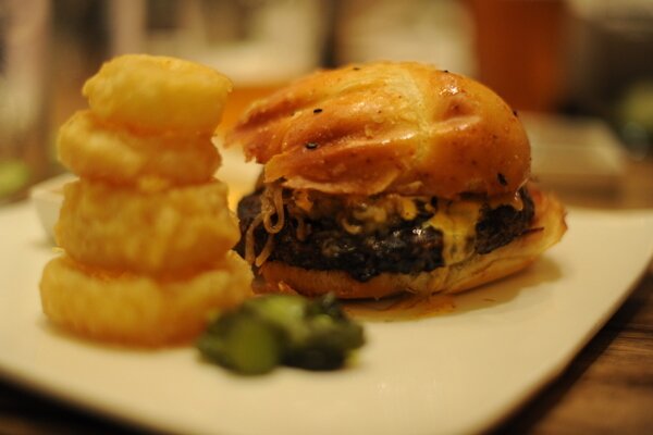 Portland: a burger in a sushi joint