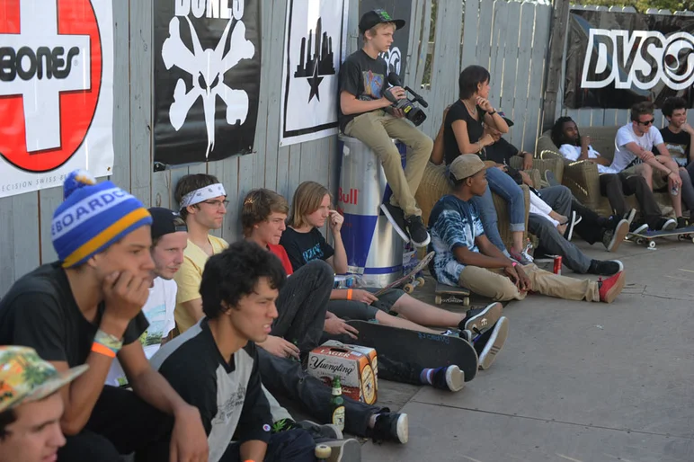 The Bowl Jam peanut gallery was stacked.  What a great first day of Damn Am Atlanta!<!-- Damn Am Atlanta 2013: The Road and The Bowl Jam -->