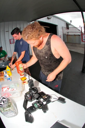 <!--zero-demo20-->

There was also a free BBQ for all you hungry woodpushers. Bart doing what he does best and getting saucy.  Bart has also been on this trip with Zero so be sure to check out his amazing coverage.