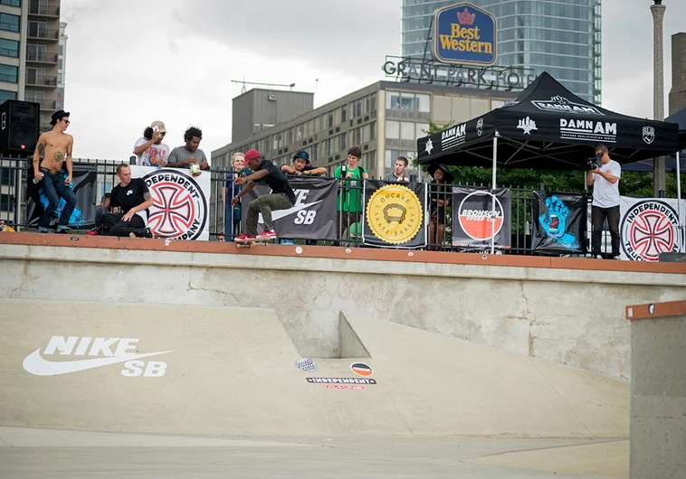 <!--da-chicago16-sat-->

I never saw that dude on the left with a shirt on once this weekend. Then again, I never saw Dashawn miss one of these Noseslides either.