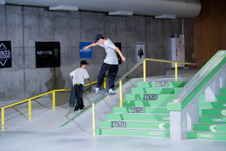 Daiki looking back at the competition as Taiga Naiga shows off his Taiga style

<!--damnamjapan2022finals-->