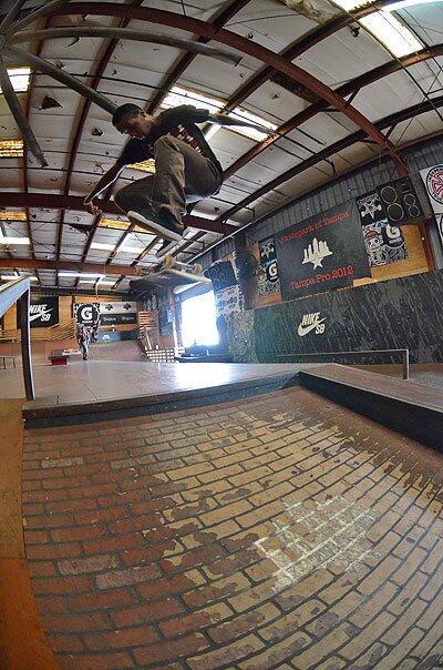 Andre Mckenzi Nollie Flip Into Bank