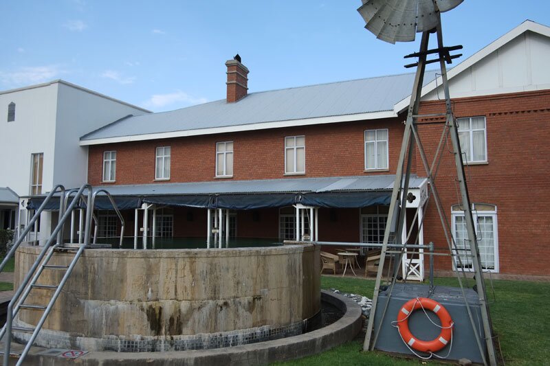 The above ground pool at the hotel: Kimberley