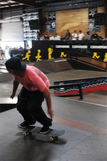 Damn, Jamie!  Fakie 5-0.<!-- Valentine's Day Massacre 2013 Presented by Converse -->