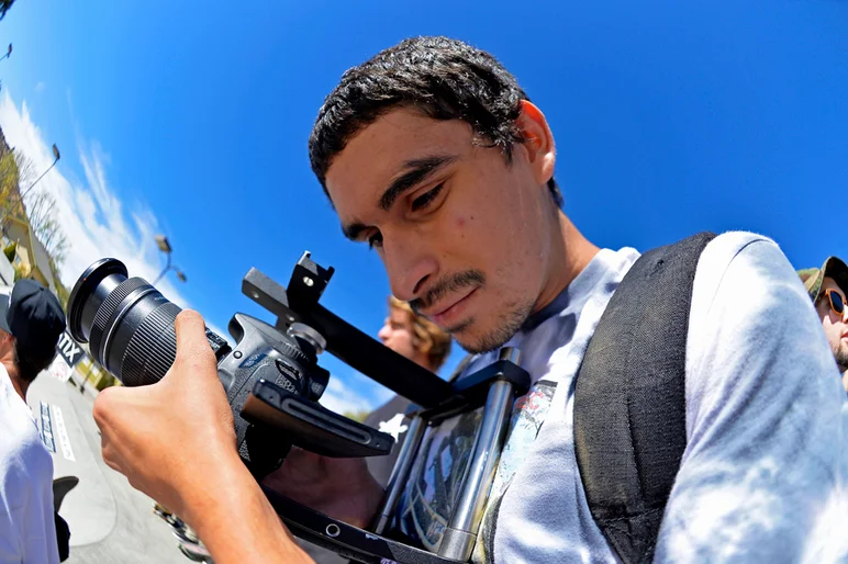 <!--ww14day2-->

Tommy from Palm Springs killing it, sitting in as a second-angle cameraman.




