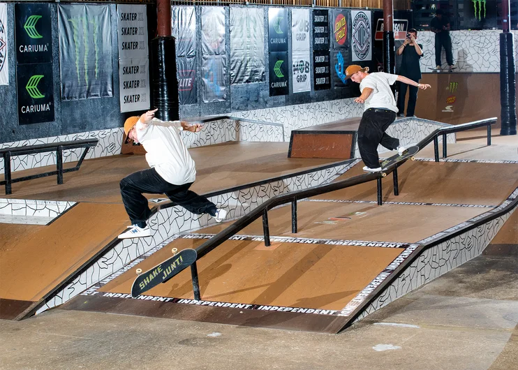 Had to cut this one up in Photoshop to show how insane it is. Front crook nollie flip to take the W

<!--tampapro22indybesttrick-->