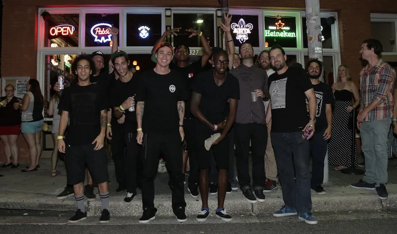 <!-- thebricks3year -->

Everyone had their uniforms on for this group photo, even the Ed Templeton impostor, Kyle Randall.