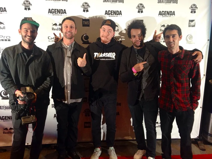 <!-- agendashow2014 -->
SPoT crew on the red carpet at the TWS awards. BS held it down at the awards along with Lizard King.