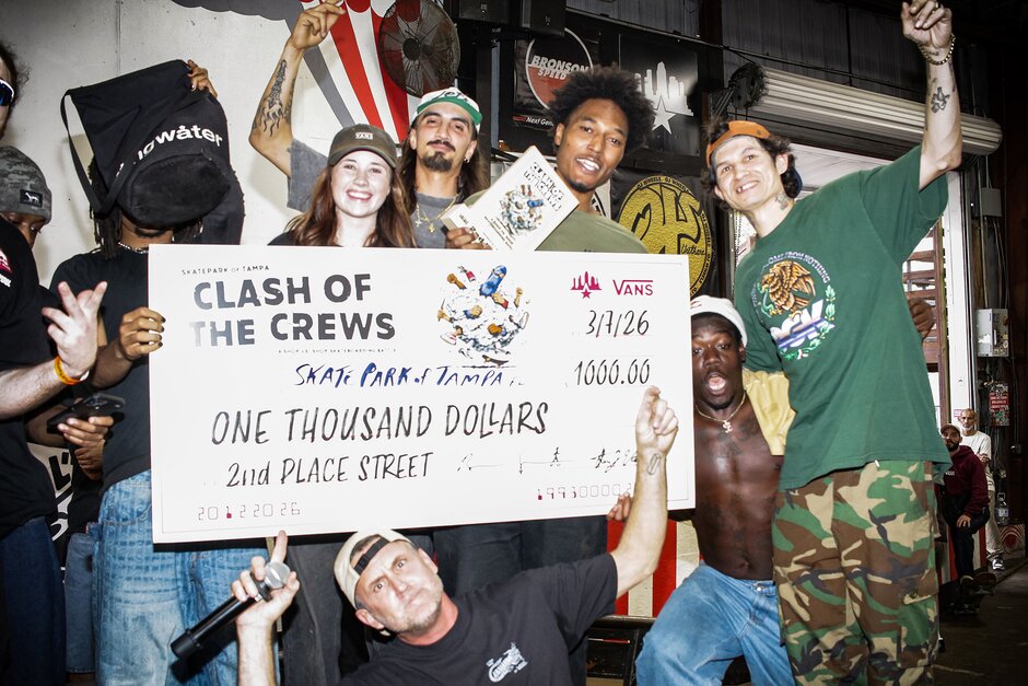 Skatepark of Tampa Takes 2nd Place at the 2026 Vans Clash of the Crews