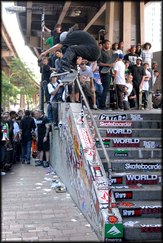 Andrew Pott threw a good looking heelflip