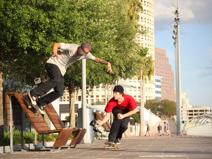 <!--veervidphotos-->

Eric McKenney with a mid-line wallride and Tristan close behind.