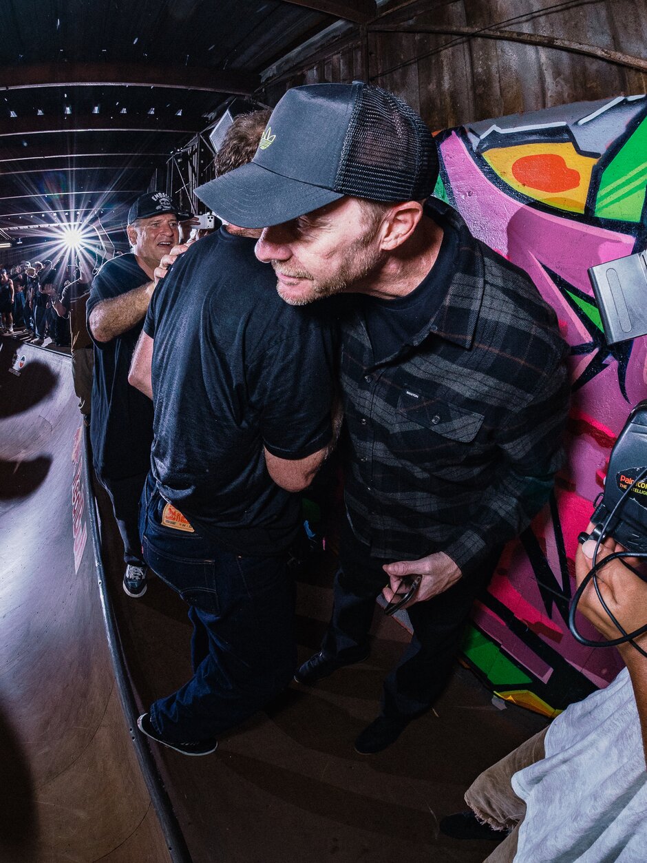 Do you think Bill is reminding him about the time he did a naked 540 during this hug?