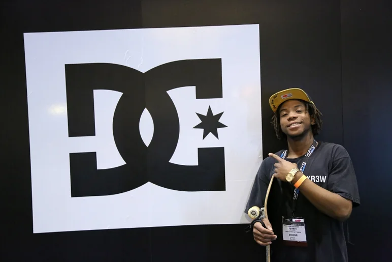 <!-- surfexpoJan2014 -->
Stopped by the DC shoes booth with Markus.