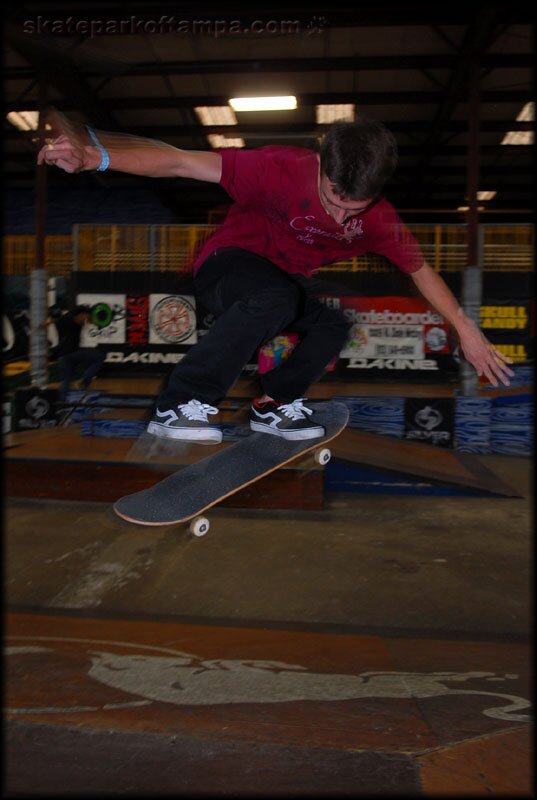 This is Khris.  We shot some backside heelflips.  