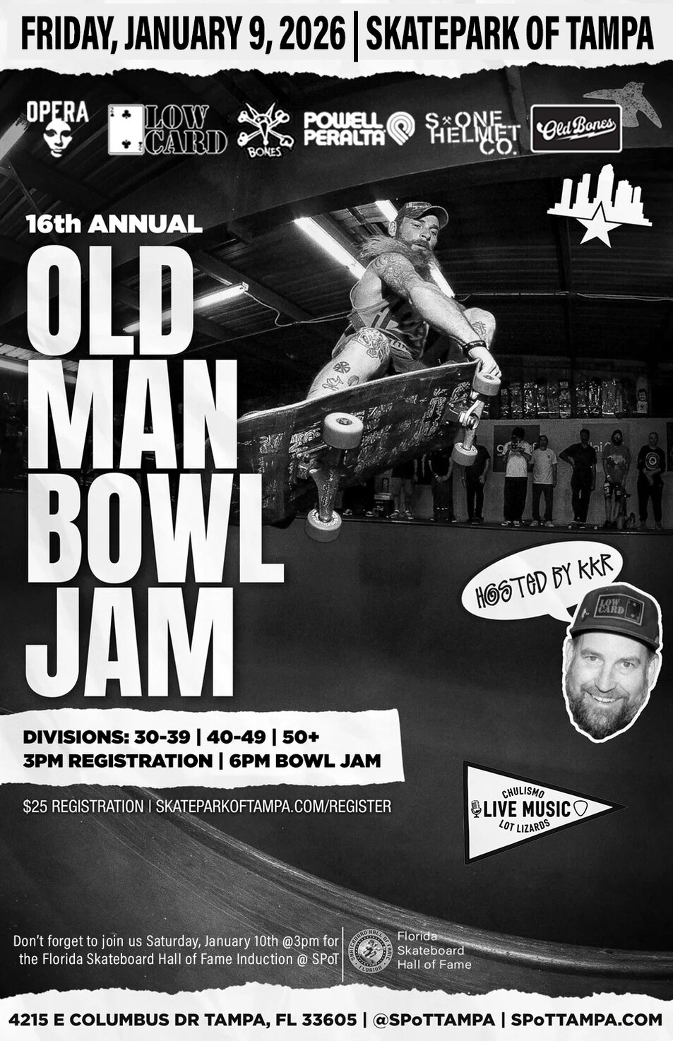 2026 Old Man Bowl Jam Web Flyer