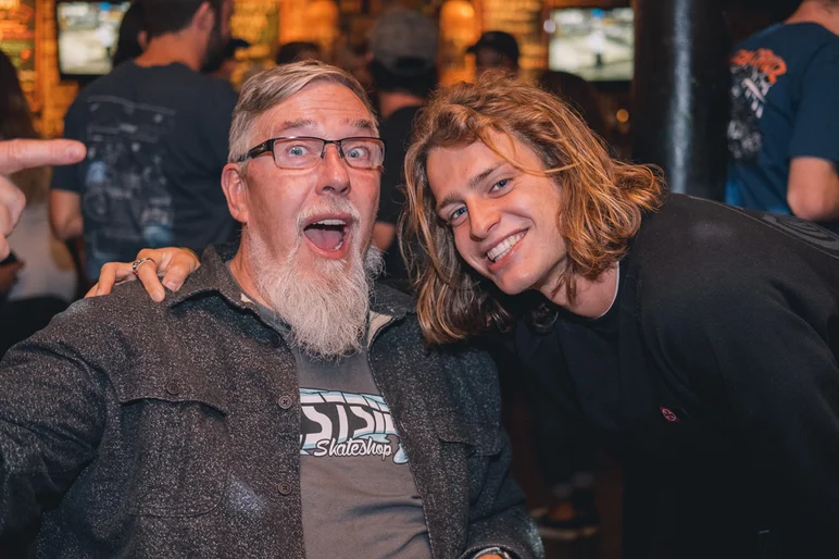 <!--pro19sunchill-->

Professor Schmitt and Axel Cruysberghs.