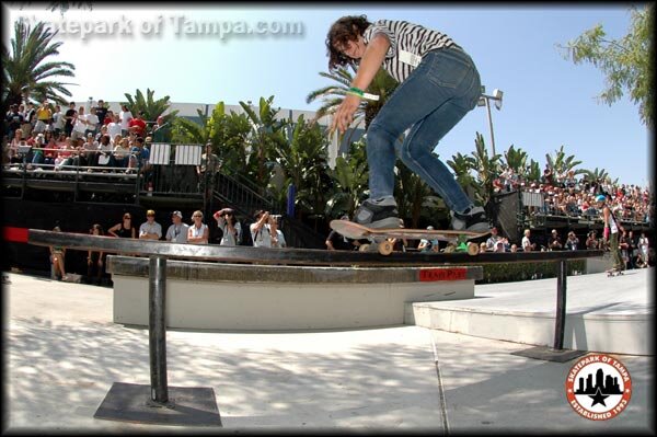 Marissa Del Santo - backside 50-50 on the flat bar