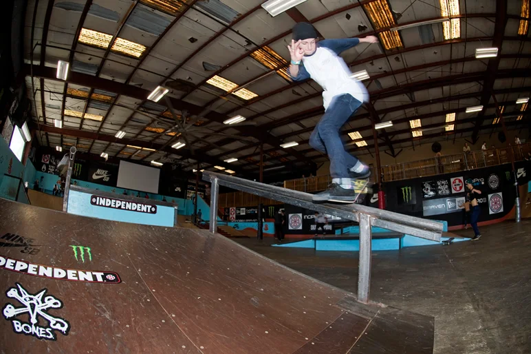 <!--am15-thursday-->

Henry Gartland makes use of the new centerpiece with a Gap Backside Noseblunt Slide.