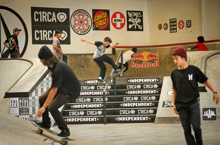 <!--cm151-->

Joseph Campos is growing and getting up on rails easier these days, even with dudes jetting around in every direction.