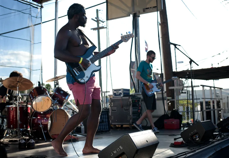<!--ybor4year-->

It was warm Saturday evening, but the psych-stoner trio Florida Night Heat cooled us down with their melodies. Bassist Andre Jones looked as cool as a polar bear's toenail while he sweated out his riffs. 




