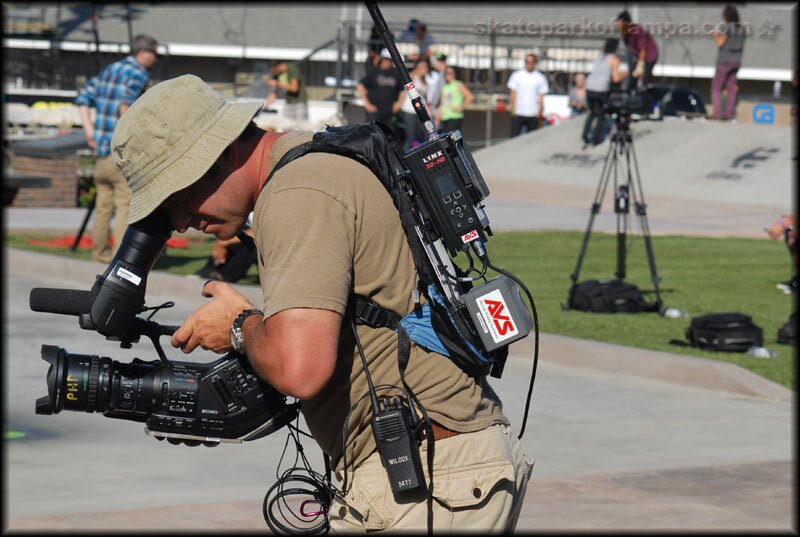 This filmer looks like he has a bomb wired to him