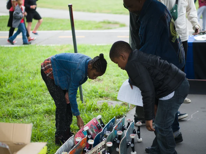 <!--b4bdrivenyc-->

Thanks to everyone who donated at NJ Skateshop, KCDC and Labor, the kids had lots of skateboards to choose from.