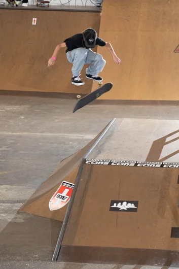 Nollie flip INTO the bank from Noah

<!--schoolsoutjam22-->