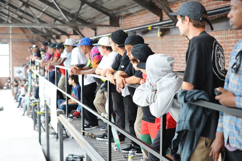 If you're in this crowd, we thank you for coming to another one of our skateboard shindigs.<!-- Damn Am Los Angeles 2013 Sunday -->